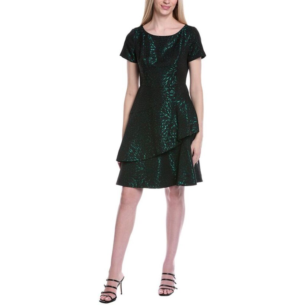 Shani Womens Jacquard Sheath Dress